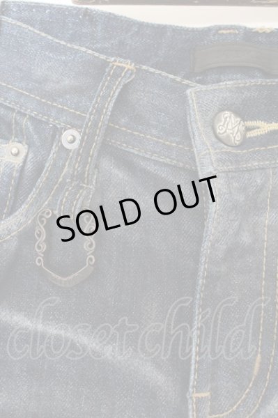 画像2: MIDAS / 加工デニムパンツ M インディゴｘシルバー O-24-06-23-050-MI-pa-YM-OS (2)