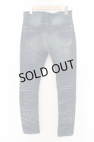 画像2: CavariA / ユーズドウォッシュダメージスリムストレートデニムパンツ 44 インディゴ O-24-06-23-053-Ca-pa-YM-ZT245 (2)