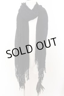 KMRii / MAGNOLIA LEATHER STOLE ストール ブラック O-25-02-28-122-KM
