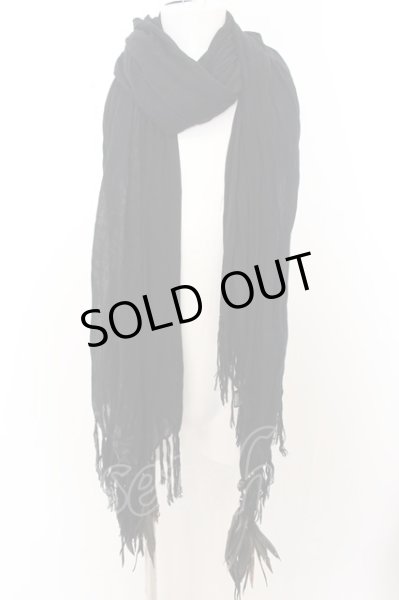 画像1: KMRii / フェザーストール  ブラック O-24-06-23-075-KM-za-YM-ZT247 (1)