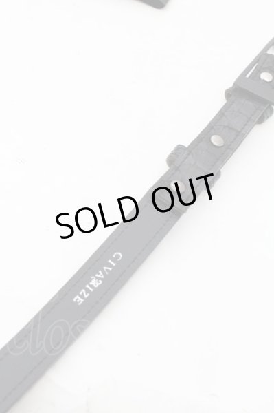 画像3: CIVARIZE / パイソンナローロングベルト  ブラック O-24-06-23-080-CI-za-YM-ZT471 (3)