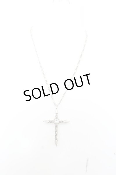 画像2: CIVARIZE / スパイククロスネックレス  シルバー（ユーズド） O-24-06-23-082-CI-ac-YM-ZT0626 (2)