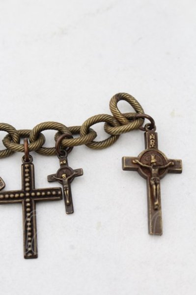 画像4: gunda / JUNK HEAVEN 19　ブレスレット(パーツ)  アンティークゴールド O-24-06-23-083-gu-ac-YM-ZT068 (4)