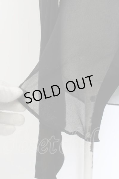 画像7: IFSIXWASNINE / TXS-4W　ピーコック袖バルーン シャツ 0（レディース） ブラック O-24-06-23-001-IF-sh-YM-OS (7)