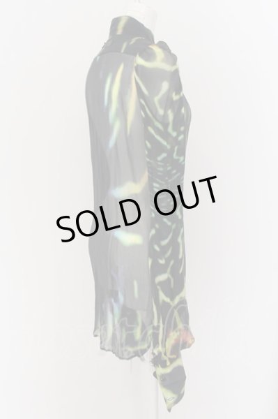 画像5: IFSIXWASNINE / TXS-4/W　バルーン袖シャツ 1（レディース） グリーンｘイエロー O-24-06-23-008-IF-sh-YM-OS (5)