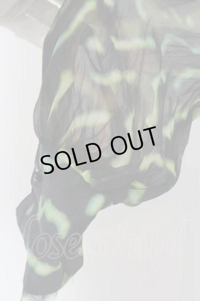 画像7: IFSIXWASNINE / TXS-4/W　バルーン袖シャツ 1（レディース） グリーンｘイエロー O-24-06-23-008-IF-sh-YM-OS (7)