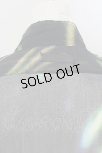 画像8: IFSIXWASNINE / TXS-4/W　バルーン袖シャツ 1（レディース） グリーンｘイエロー O-24-06-23-008-IF-sh-YM-OS (8)