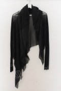 IFSIXWASNINE / WILD HORSE/MINI　グリッターメッシュカーディガン 0 ブラックｘシルバー O-24-06-23-012-IF-to-YM-ZT147