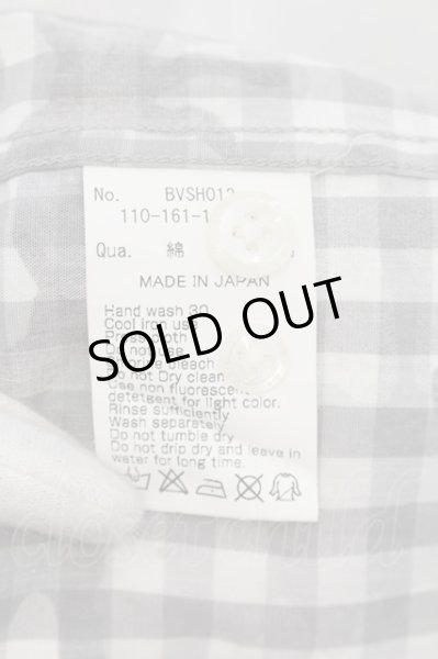 画像3: Black by VANQUISH / カモフラギンガムシャツ S グレー O-24-06-27-036-Bl-sh-YM-ZT204 (3)