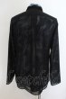 画像2: CIVARIZE / Lies フラワー総柄シャツ＆シフォンシャツ2P 44 ブラックｘブルー O-24-06-27-037-CI-sh-YM-OS (2)