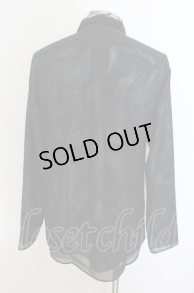 画像2: CIVARIZE / Lies フラワー総柄シャツ＆シフォンシャツ2P 44 ブラックｘブルー O-24-06-27-037-CI-sh-YM-OS (2)