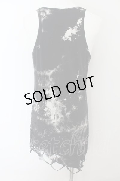 画像2: CIVARIZE / Poisonous クラッシュ加工フェイクレイヤードタンクトップ 46 ブラック（ブリーチ） O-24-06-27-046-CI-to-YM-OS (2)