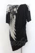 画像2: CIVARIZE / Abuse チェーン付きドレープTシャツ 46 ブラック O-24-06-27-005-CI-ts-YM-OS (2)