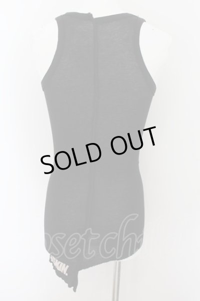 画像3: BUFFALO BOBS / WSアシンメトリーロングタンクトップ 1 ブラック O-24-06-27-050-BU-to-YM-OS (3)