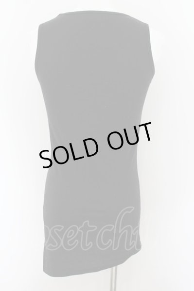 画像2: Xfrm / アシンメトリーロングタンクトップ F ブラック O-24-06-27-056-Xf-to-YM-OS (2)