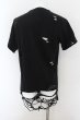 画像2: Xfrm / フルダメージロングTシャツ F ブラック O-24-06-27-058-Xf-ts-YM-OS (2)