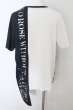 画像2: JOHNNY WOLF / SMOKE ROSE ビッグシルエットTシャツ 1-2 ホワイトｘブラック O-24-06-27-066-JO-ts-YM-OS (2)