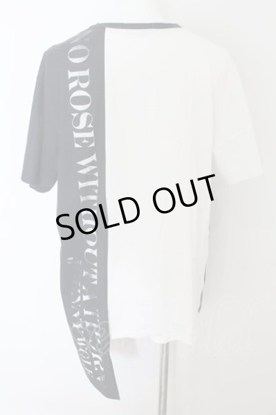 画像2: JOHNNY WOLF / SMOKE ROSE ビッグシルエットTシャツ 1-2 ホワイトｘブラック O-24-06-27-066-JO-ts-YM-OS (2)