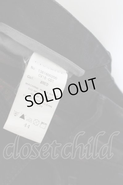 画像2: CIVARIZE / 泊加工スキニーデニムパンツ 44 ブラックｘレッド O-24-06-27-001-CI-pa-YM-OS (2)