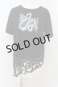 CIVARIZE / オパールレイヤードBIG　Tシャツ 44 ブラックｘホワイト O-24-06-27-069-CI-ts-YM-OS