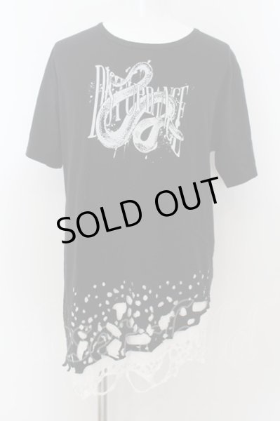 画像1: CIVARIZE / オパールレイヤードBIG Tシャツ 44 ブラックxホワイト O-24-06-27-069-CI-ts-YM-OS (1)