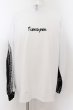画像1: BACKSTAGE PASS / RIB LOGO-MOCK NECK　カットソー 3-4 ブラックｘホワイト O-24-06-27-078-BA-to-YM-ZT204 (1)