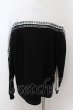 画像2: BACKSTAGE PASS / RIB LOGO-MOCK NECK　カットソー 3-4 ブラックｘホワイト O-24-06-27-078-BA-to-YM-ZT204 (2)