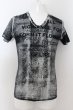 画像1: FUGA / CONDUIT ムラ加工Tシャツ 44 ブラック O-24-06-27-081-FU-ts-YM-OS (1)