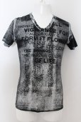 画像1: FUGA / CONDUIT ムラ加工Tシャツ 44 ブラック O-24-06-27-081-FU-ts-YM-OS (1)