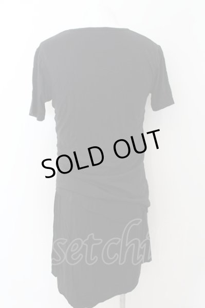 画像2: CIVARIZE / Robフェイクレイヤード半袖Tシャツ 44 ブラック O-24-06-27-083-CI-ts-YM-OS (2)