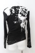 画像2: CIVARIZE / Disturbiaジップ付ドレープ総柄カットソー 44 ブラック O-24-06-27-095-CI-to-YM-OS (2)