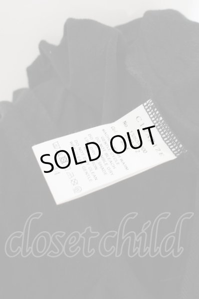 画像3: CIVARIZE / Disturbiaジップ付ドレープ総柄カットソー 44 ブラック O-24-06-27-095-CI-to-YM-OS (3)
