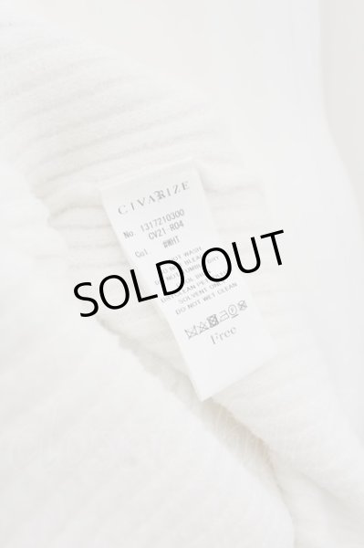 画像3: CIVARIZE / ドレープニットプルオーバー F ホワイト O-24-06-27-098-CI-to-YM-ZT292 (3)