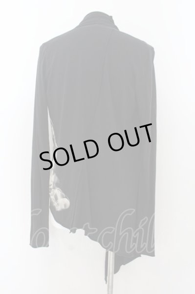 画像2: FUGA / スモークプリントロングカーディガン 44 ブラック O-24-06-27-100-FU-to-YM-OS (2)