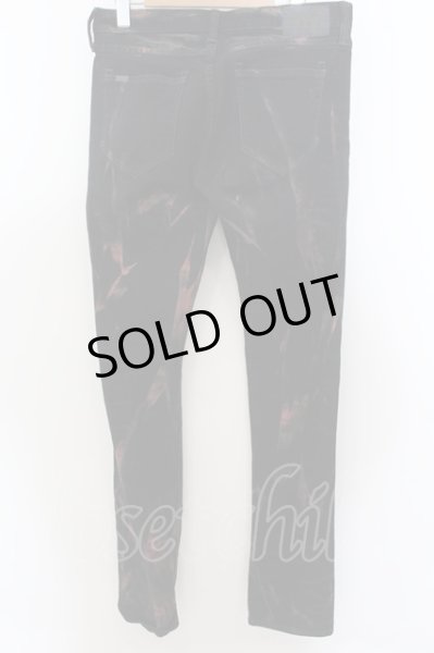 画像3: CIVARIZE / 泊加工スキニーデニムパンツ 44 ブラックｘレッド O-24-06-27-001-CI-pa-YM-OS (3)