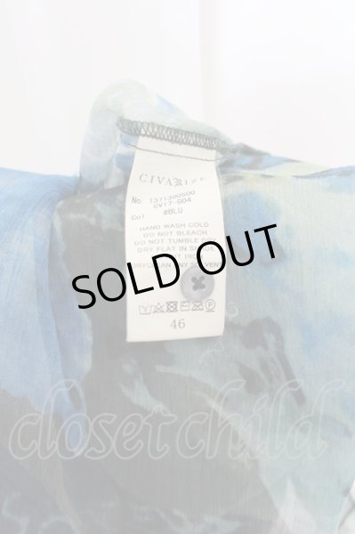 画像3: CIVARIZE / Amberシフォンシャツ 46 ブルー O-24-06-27-102-CI-sh-YM-OS (3)