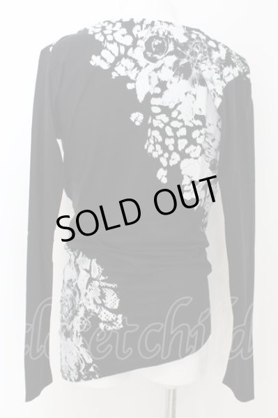 画像2: CIVARIZE / チェーン付きドレープカットソー 44 ブラック O-24-06-27-105-CI-to-YM-OS (2)