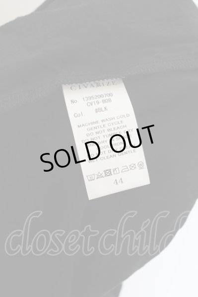 画像3: CIVARIZE / チェーン付きドレープカットソー 44 ブラック O-24-06-27-105-CI-to-YM-OS (3)