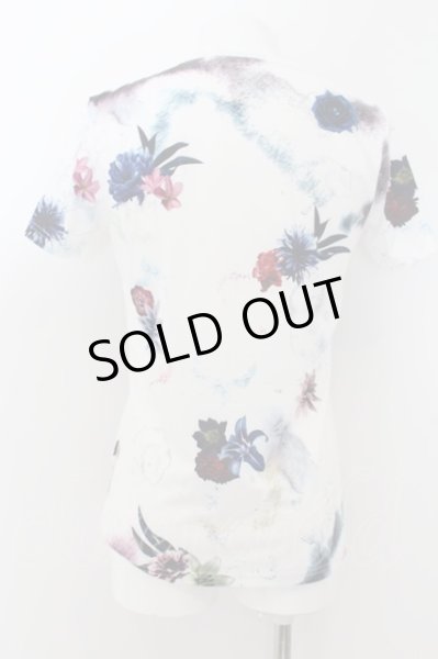 画像2: CIVARIZE / 転写スカルフラワーTシャツ 44 ホワイト O-24-06-27-106-CI-ts-YM-OS (2)