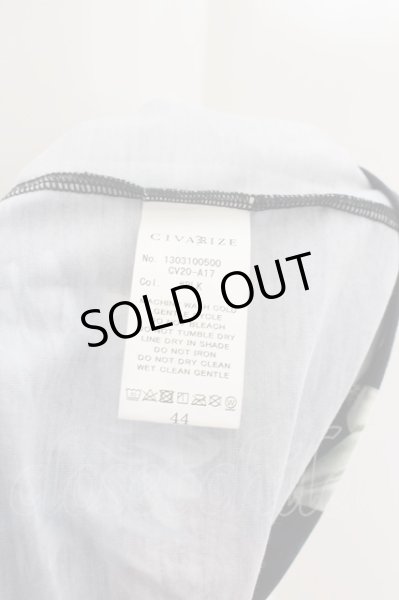 画像3: CIVARIZE / 転写スカルフラワーTシャツ 44 ブラック O-24-06-27-107-CI-ts-YM-OS (3)