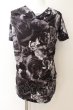 画像1: CIVARIZE / Finder フラワー総柄ドレープロングTシャツ 44 ブラック O-24-06-27-110-CI-ts-YM-OS (1)
