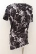 画像2: CIVARIZE / Finder フラワー総柄ドレープロングTシャツ 44 ブラック O-24-06-27-110-CI-ts-YM-OS (2)