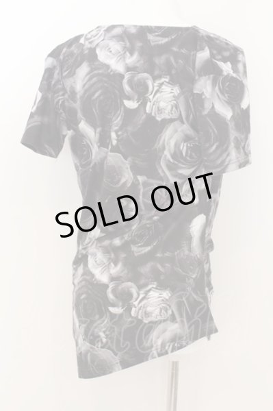 画像2: CIVARIZE / Finder フラワー総柄ドレープロングTシャツ 44 ブラック O-24-06-27-110-CI-ts-YM-OS (2)