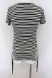 画像2: CIVARIZE / Teller スカルプリントサイドギャザーTシャツ 44 ブラックｘホワイト O-24-06-27-113-CI-ts-YM-OS (2)