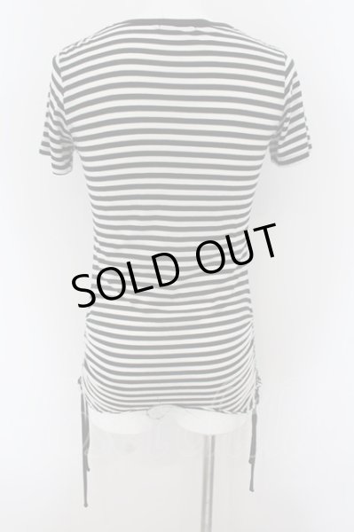 画像2: CIVARIZE / Teller スカルプリントサイドギャザーTシャツ 44 ブラックｘホワイト O-24-06-27-113-CI-ts-YM-OS (2)