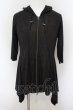 画像1: CIVARIZE / 変形ポリスエードパーカー 44 ブラック O-24-06-27-114-CI-ts-YM-OS (1)
