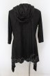 画像2: CIVARIZE / 変形ポリスエードパーカー 44 ブラック O-24-06-27-114-CI-ts-YM-OS (2)