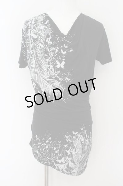 画像1: CIVARIZE / ResonateドレープロングTシャツ 44 ブラック O-24-06-27-118-CI-ts-YM-OS (1)