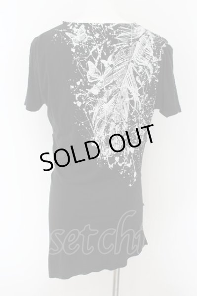 画像2: CIVARIZE / ResonateドレープロングTシャツ 44 ブラック O-24-06-27-118-CI-ts-YM-OS (2)