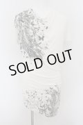 CIVARIZE / ResonateドレープロングTシャツ 44 ホワイト O-24-06-27-119-CI-ts-YM-OS